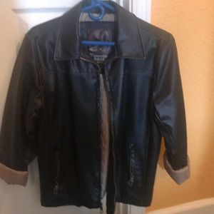 Whispering Smith London Leather Jacket Size 10/12